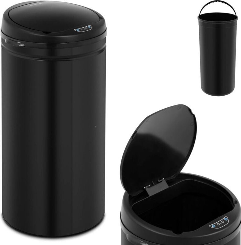 Fromm&starck - Mülleimer mit Sensor automatischer Abfalleimer 42 l Inneneimer Karbonstahl