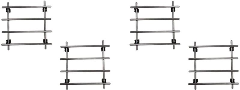 Tlily - 4 Stück Edelstahl-Untersetzer für Töpfe, Tisch-Hot Pads, Topfuntersetzer, Kühlregal, Topf- und Pfannenhalter für...