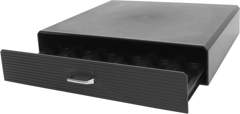 Schubladenbox für Kaffeekapseln HHG 763, Aufbewahrungsbox mit Schublade Kiste, 7x34x31cm
