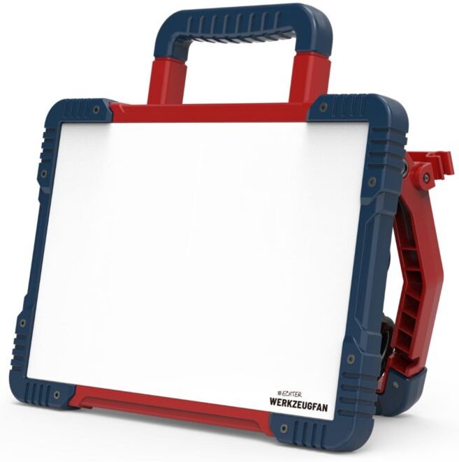 Shada - Echter Werkzeugfan led Hybrid Baustrahler 5500 Lumen, IP54 18V Multi-Akku System