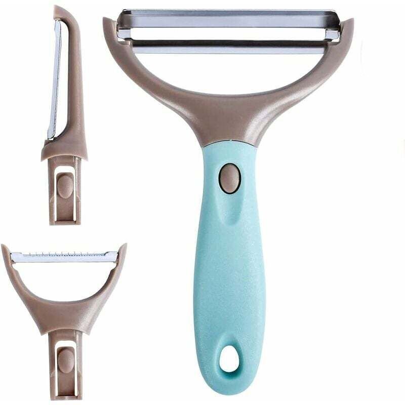 Sparschäler, Gemüseschäler, Gemüseschäler, Tomatenschäler, Obstschäler, 3 in 1 Anti-Rutsch-Schäler Küchenschäler, Geeign...