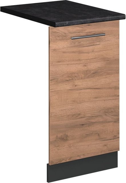 Vicco - Geschirrspülblende Fame-Line, Goldkraft Eiche, 45 cm , ap Anthrazit