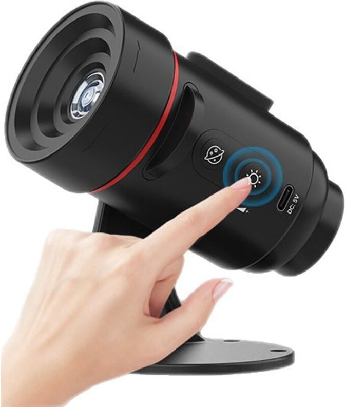 Sternenhimmel-Projektor, HD-Planetarium, Sternenhimmel-Projektor, Decke, wiederaufladbar mit 2000-mAh-Akku, 360° drehbar...