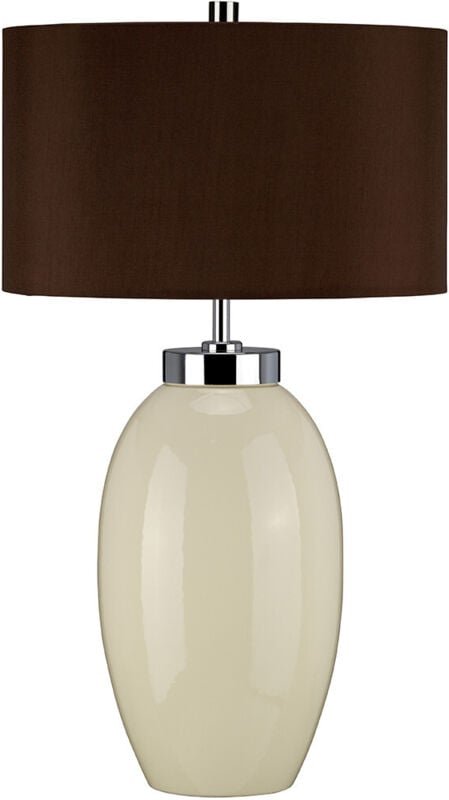 Victor - 1 leichte kleine Tischlampe - Creme, E27 - Elstead