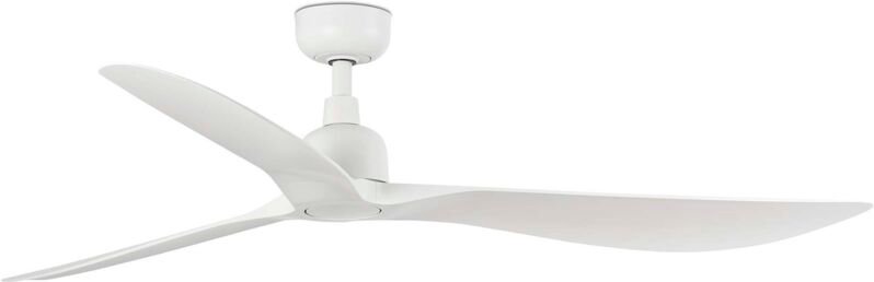 Faro Outwood Großer Deckenventilator mit 3 Flügeln, mattweiß, IP44