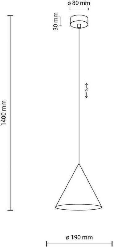 TK Lighting CONO BRICK 10076 Hängelampe Rot Klassisch