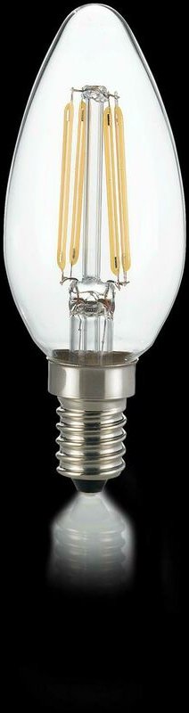 Ideal lux glÜhbirne classic e14 4w oliv transparent 3000k 101224