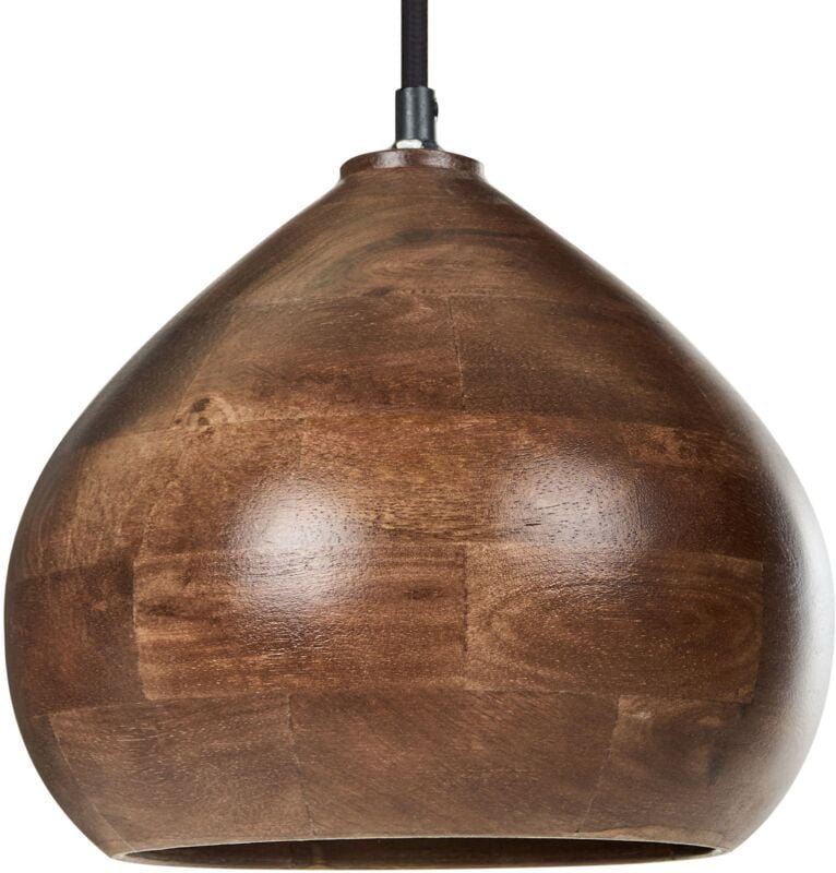 Thumbnail - Hängelampe Dunkelbraun aus Holz Rundes Design Modern Boho Stil Hängeleuchte Pendelleuchte Esszimmerlampe Esstischlampe W...