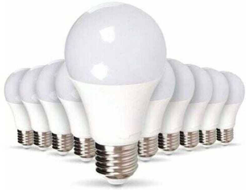 Jalleria - E27-LED-Glühbirne, 10 Stück, E27-LED-Glühbirnen, 11 w, Äq. 75 w, natürliches Weiß
