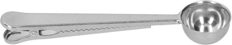 Messlöffel aus Edelstahl mit Verschlussclip, für Kaffee, Milchpulver, Tee, tragbares Küchenutensil