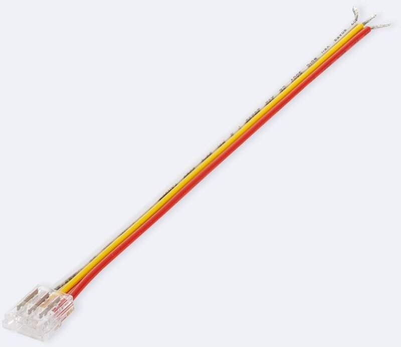 Ledkia - Verbinder mit Kabel für led Streifen cct 24V dc cob IP20 Breite 10mm 10 mm