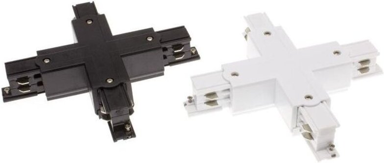 Verbindungsstück Typ X für 3-Phasenstromschienen Schwarz