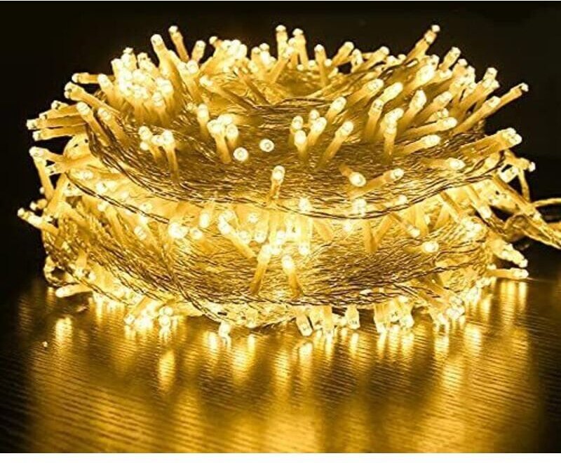 100 m lange Lichterkette mit 600 LEDs für den Außenbereich, inklusive Fernbedienung, 8 Modi und Timer, IP44 wasserdicht,...