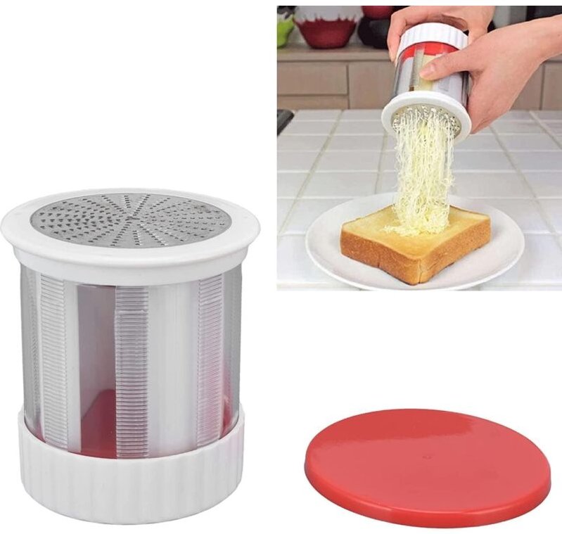 Manueller Käsehobel mit Abdeckung, Butterspender, Fruchtzerkleinerer - Lntyq