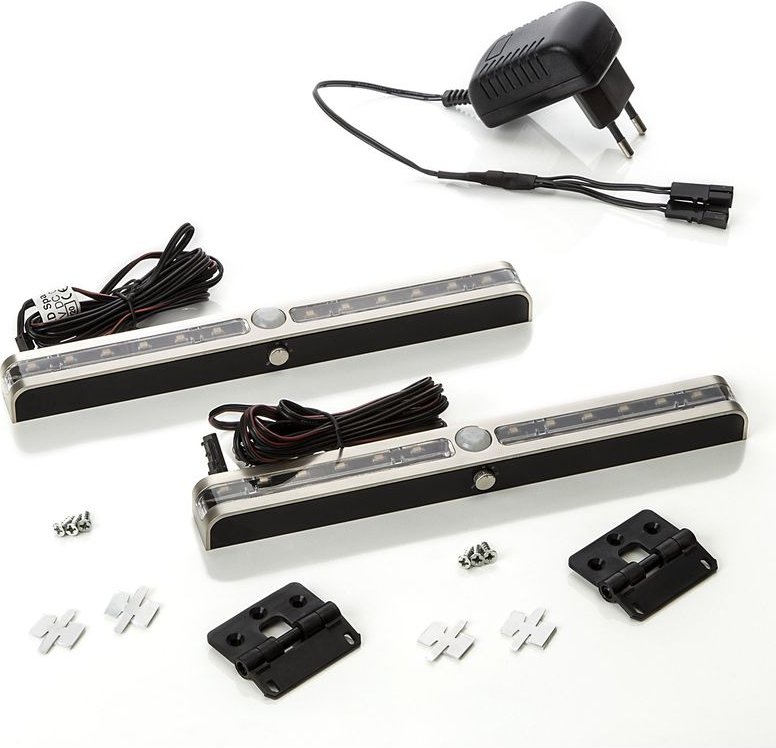 So-tech - 2er Set ® led Unterbauleuchte via warmweiß 12V / 0,9 w mit Bewegungssensor