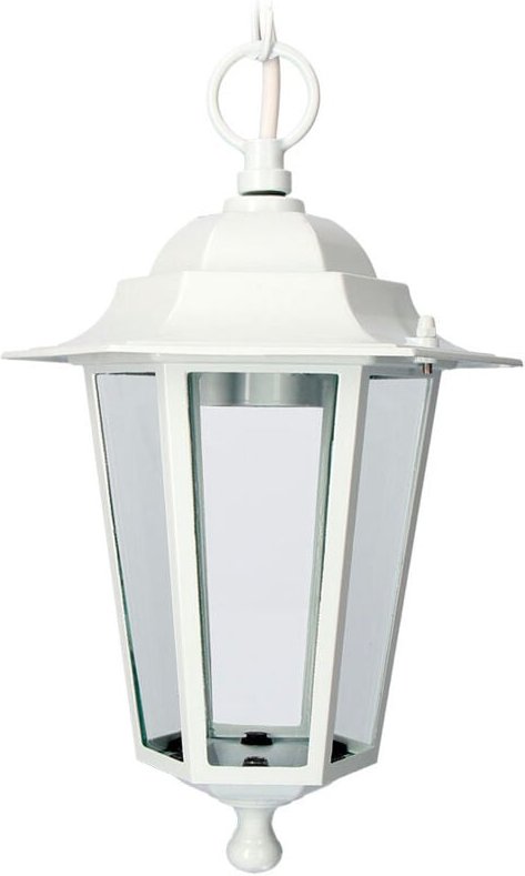 EDM - Aluminiumlaterne, Deckenleuchte, 34xø21,5cm, weiß, Mod. Zürich 73401