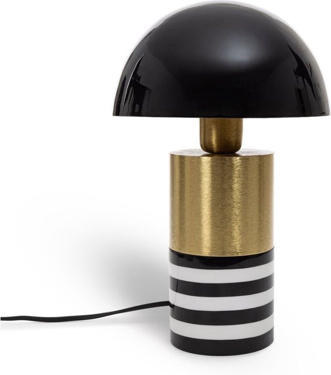 Tischlampe Metall Darpan Schwarz