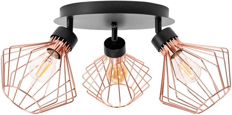 Toolight - deckenlampe loft black rose APP536-3C