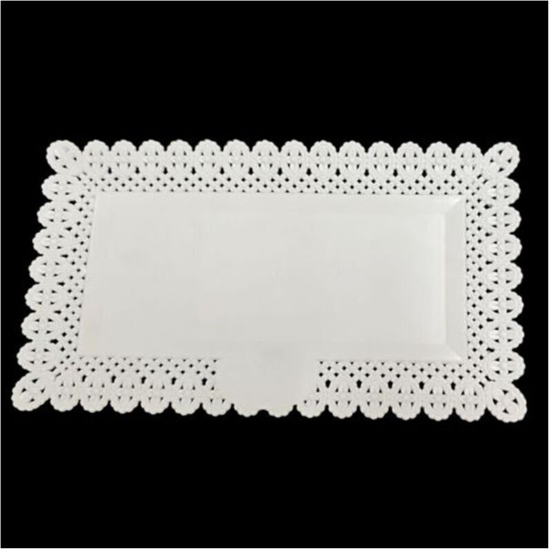 Trade Shop Traesio - Trade Shop - set 2-TEILIGES tablett trinato WEIß 30X17CM rechteckiger teller für den transport von ...