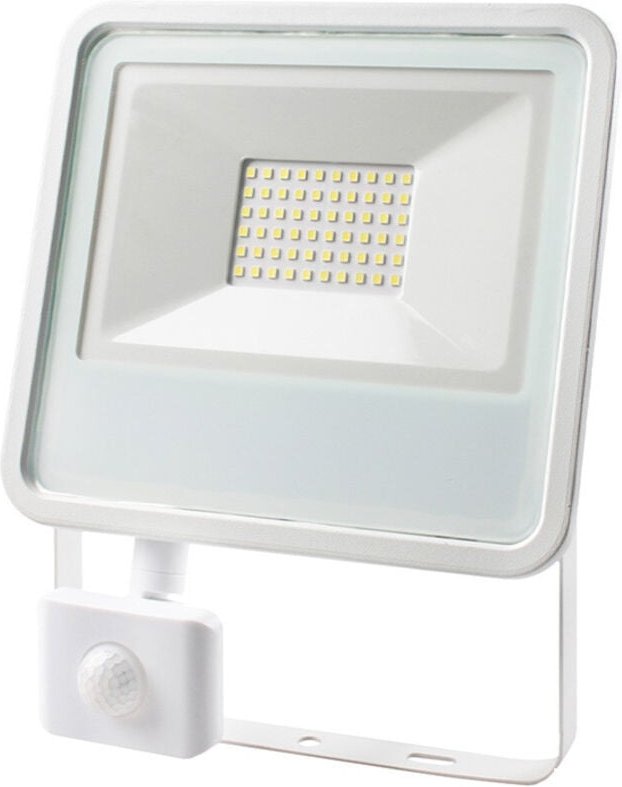 EDM - Led-Strahler mit Anwesenheitssensor 50W - 3500 Lumen - 6400K - Weiß