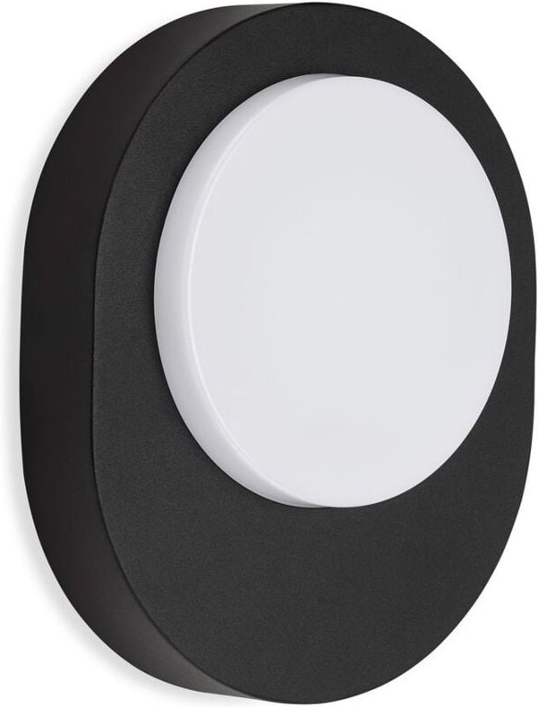 LED Außenwandleuchte Außenlampe IP44 8 W schwarz Metall-Kunststoff Telefunken