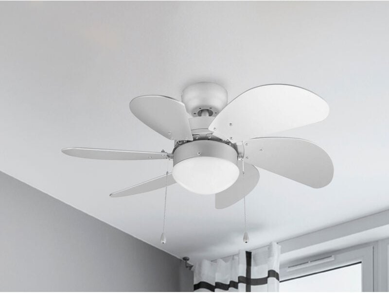 Tristar - Deckenventilator mit Licht & Zugschalter, 3 Stufen Winterbetrieb Ø76cm