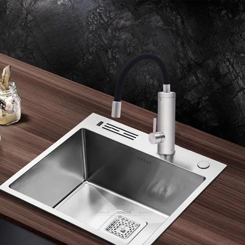 Thumbnail - 360° Drehbar Elektrische Heizung Wasserhahn 220V 3000W Sofort Heizung Wasserhahn mit led Temperaturanzeige Durchlauferhi...