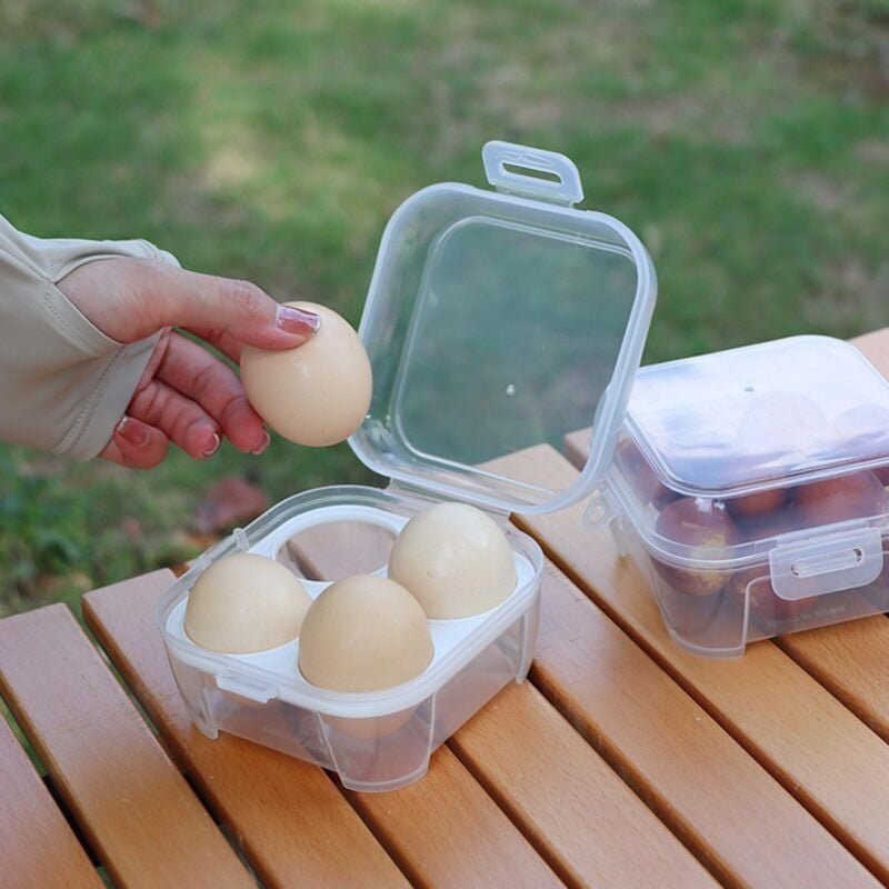 Tragbare, stoßfeste und wasserdichte Eierbox, ideal für Kühlschrank, Camping, Picknicks und Wanderungen. Eierbox aus Kun...