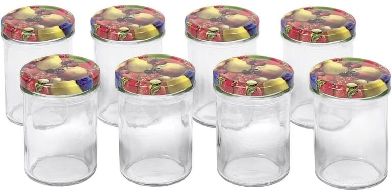 Unbekannt - Schraubdeckelglas 230ml mit 66mm TO-Deckel Obstde8er Tray