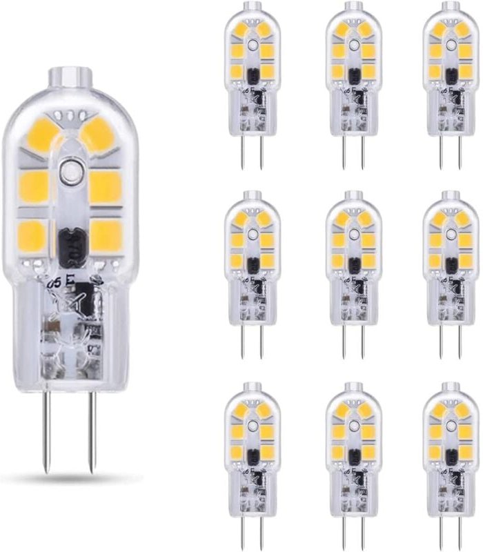 Ugreat - G4 led 2 w 12 v ac/dc Kaltweiß 6000 k für Dunstabzugshaube, 200 lm, entspricht G4 10 w 20 w Halogenlampe, nicht...