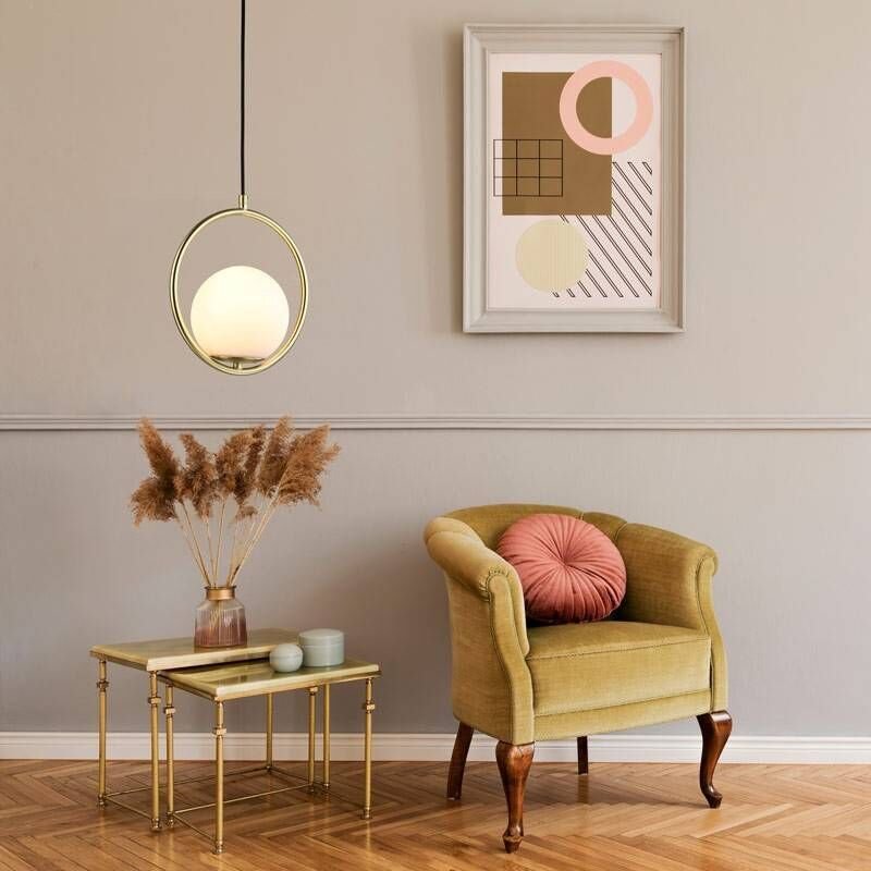 Barcelona Led - Opalglaskugel Pendelleuchte "Kate" - E27