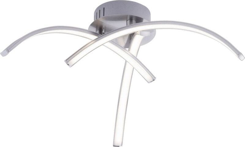 JustLight LED Deckenleuchte Valerie stahl, Ø 40 cm Deckenleuchte