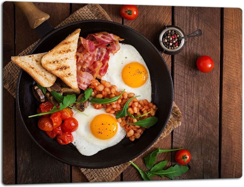 Glasschild SchneideBrett 52x40 EI