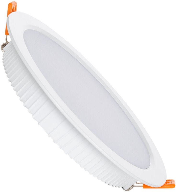 LED Downlight Einbaustrahler 12W Rund Chip OSRAM Aero 110 lm/W LIFUD Ausschnitt Ø 150 mm 2700K Warmweiß
