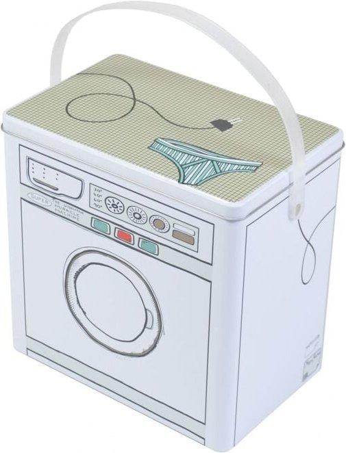 Buri - Waschmittelbox Metall Waschpulverbox Behälter Waschmittelbehälter Dose Büchse