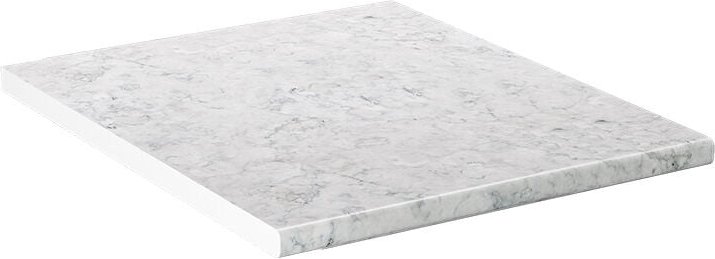 Küchenarbeitsplatte R-Line, Marmor Weiß, 50 cm Vicco