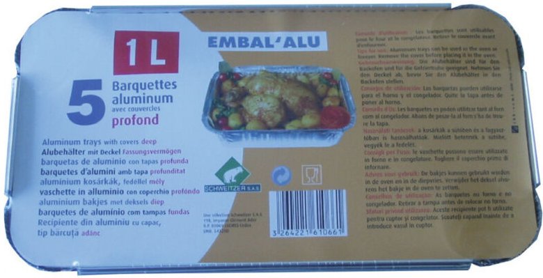 Aluminium-Behälter 1 L 5