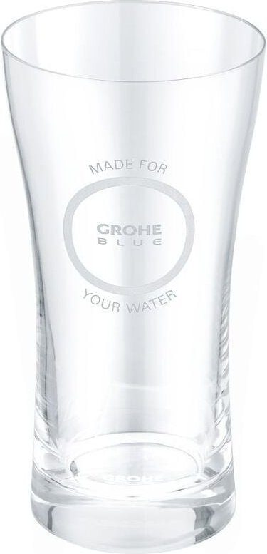 Grohe Wassergläser Grohe Blue 6 Kristallgläser mit Grohe Blue Dekor