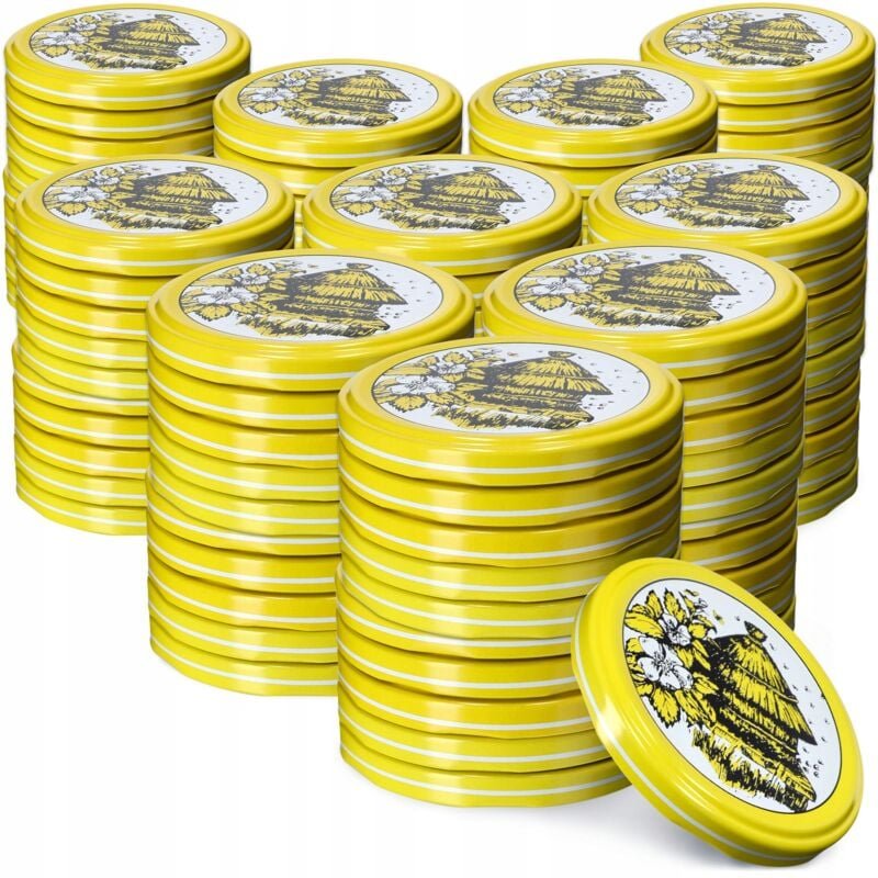 Kadax - Schraubdeckel fi66 mm, Ersatzdeckel Set aus Metall, Einmachdeckel passend für 200ml und 315ml