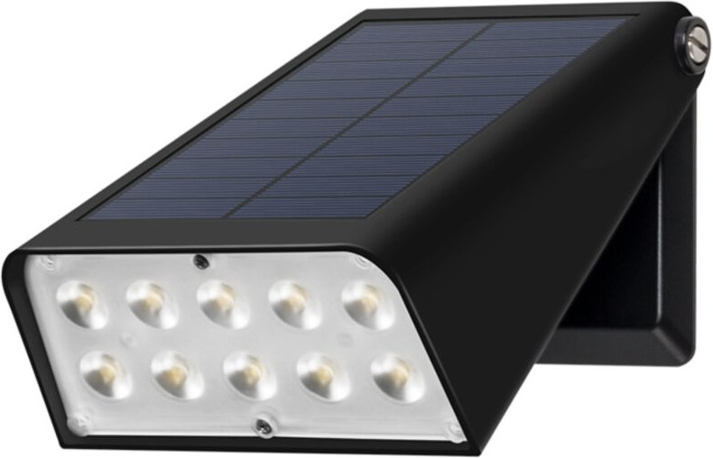 Faretto Solare 10 LED Pieghevole a Induzione Impermeabile IP65 Senza Fili 1500 mAh