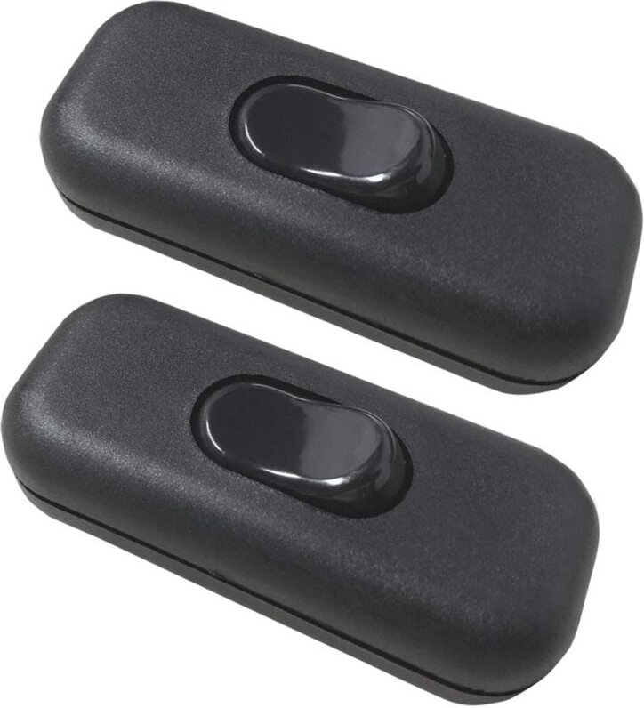 Aougo - Stücke Bi-Pole Inter Kippschalter 6A 250 v Kippschalter Dimmer/Lampenschalter, Schwarz