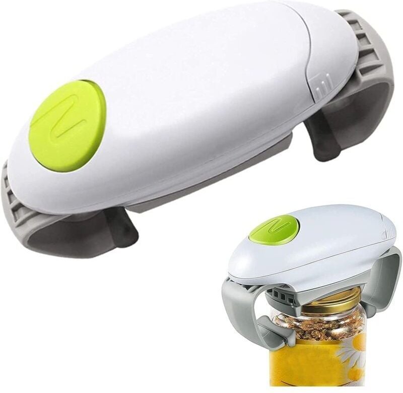 Elektrischer Dosenöffner – Starkes und robustes Küchengerät für verschlossene Gläser – Freihändiger automatischer Glasöf...