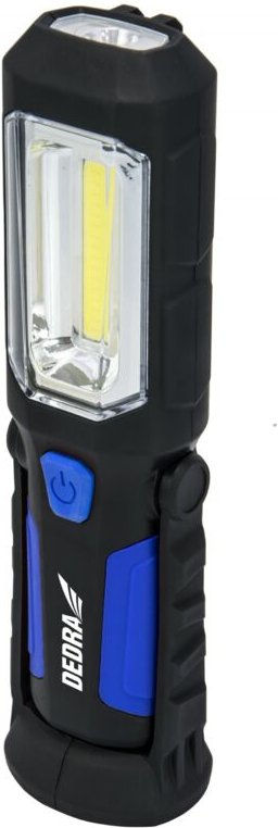 DEDRA wiederaufladbare COB-LED-Taschenlampe – stark, tragbar