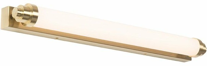 Wandleuchte weiß mit gold inkl. LED 3-stufig dimmbar IP44 - Yordi