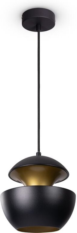 Thumbnail - Pendelleuchte Esszimmer Hängelampe Küchenlampe Esstischlampe Industriell Modern Pendelleuchte - Schwarz, Messing (Ø20 cm...