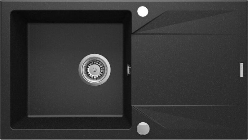 Einzelbecken-Granitspüle mit Abtropffläche No Name ZQJG113 – solide und langlebig