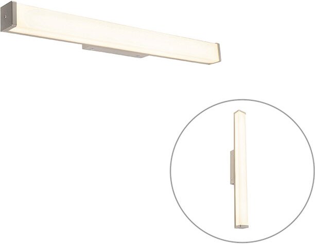 Thumbnail - Moderne Badezimmer Wandleuchte Stahl 62 cm IP44 - Cascada