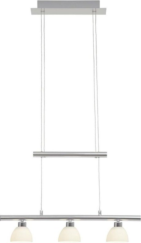 Lampe Tonja led Pendelleuchte 3flg chrom/weiß 3x 5W led integriert (cob), (285lm, 3000K) Höhenverstellbar durch Gegengew...