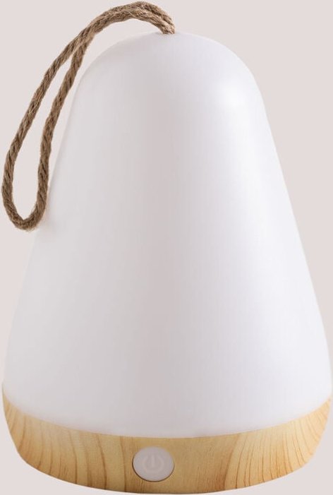 Kabellose LED-Tischlampe Tobago Braun Natur - Sklum