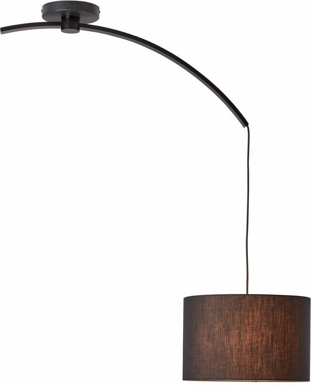 Daria Pendelleuchte mit Auslegearm schwarz Innenleuchten,Pendelleuchten 1x A60, E27, 40W, geeignet für Normallampen (nic...